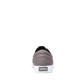 Supra Mens COBALT Low Top Shoes Grey/white | US-50064